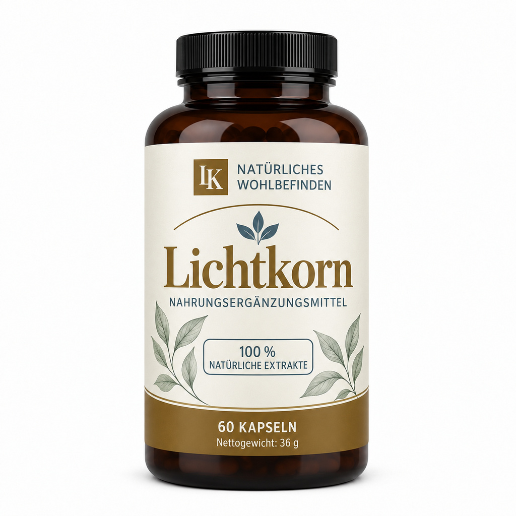 Lichtkorn – Produktverpackung in einer Studioaufnahme